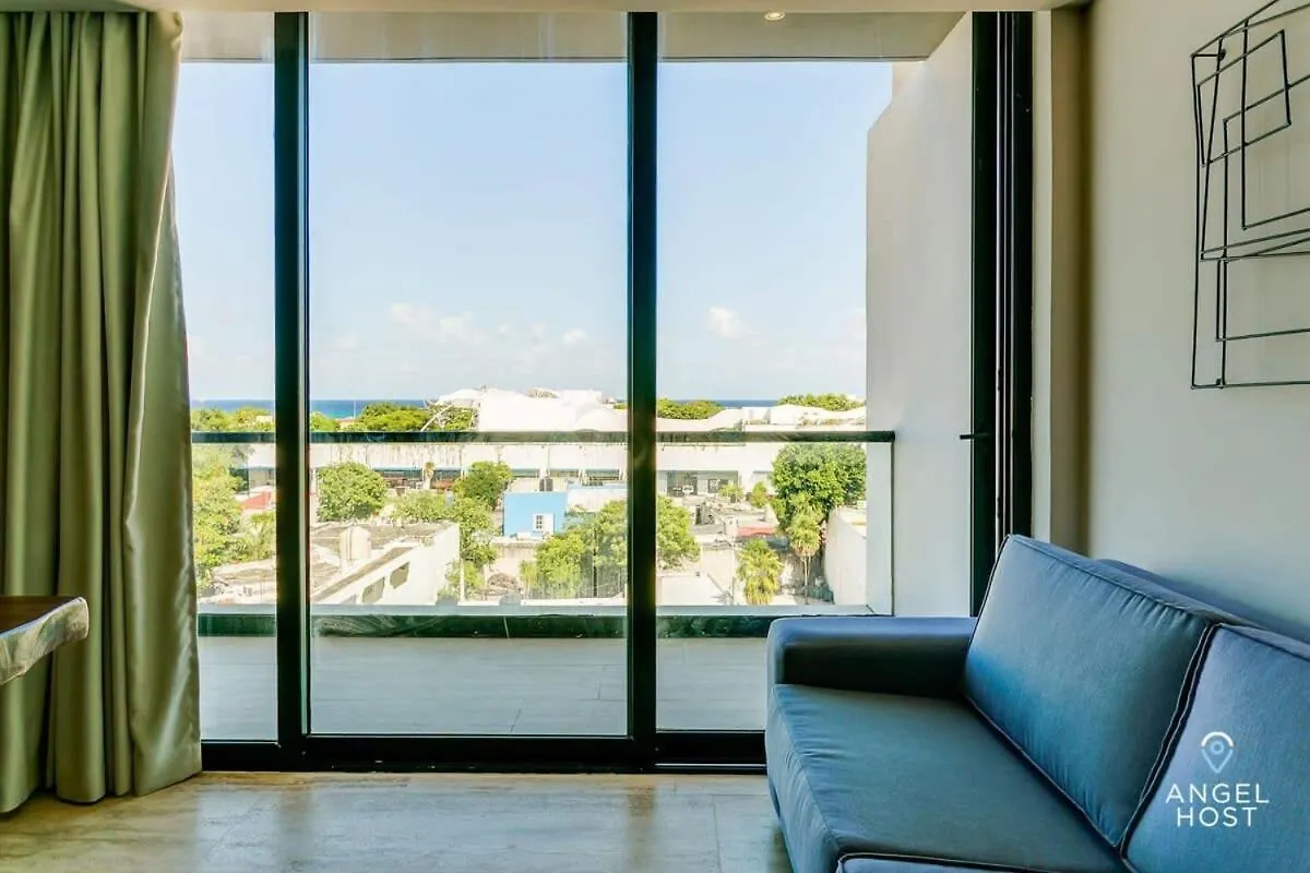 New Downtown Stay With Oceanview Roof Pool And Gym Plus Cafe Playa del Carmen Appartamento
